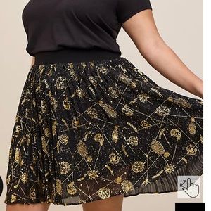 Harry Potter Celestial Mini Chiffon Pleated Skater Skirt